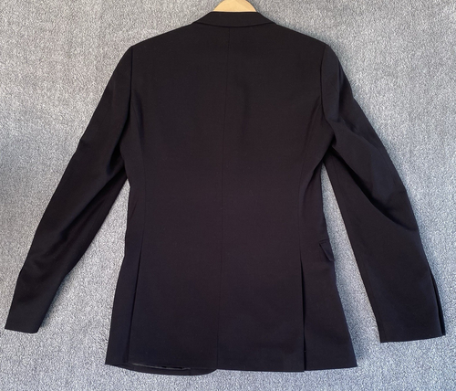 Egara Orange Extreme Slim Fit Two Piece Solid Black Suit 36-38S Pants 30X36 - Picture 4 of 18