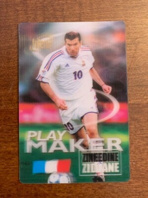 Very Rare 2002 Futera World Stars Zinedine Zidane 3D Lenticular Play Maker Mint+