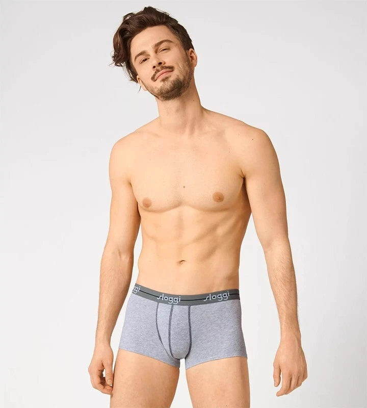 SLOGGI UOMO MEN BOXER MUTANDA COTONE - START HIPSTER - B PACK  TG  4 5 6 7 8 - Immagine 2 di 4