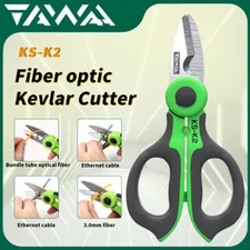 TAWAA Fiber Optic Cutter Serrated Scissor Jumper Wire Pigtail Multi-purpose tool