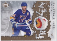 * 2007-08 UD Artifacts Frozen Artifacts Patch #FA-BF - BERNIE FEDERKO [25/25]