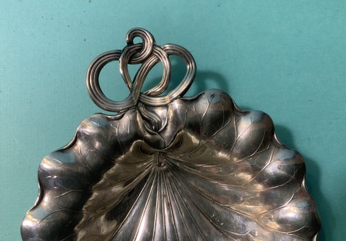 GORHAM STERLING PUMPKIN LEAF BOWL SET OF TWO (2) ENGLISH HALLMARKS - Picture 5 of 5