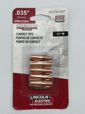 Lincoln Genuine KP2744-035T .035 Tapered Magnum Pro Contact Tips - 10 Pk