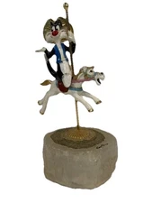 Ron Lee Sylvester 1993 Signed Carousel Figurine #1032/1500 Limited Edition