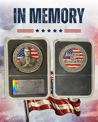 Charlie Kirk 2025 Commemorative Coin   A Fallen Hero for Justice & Freedom