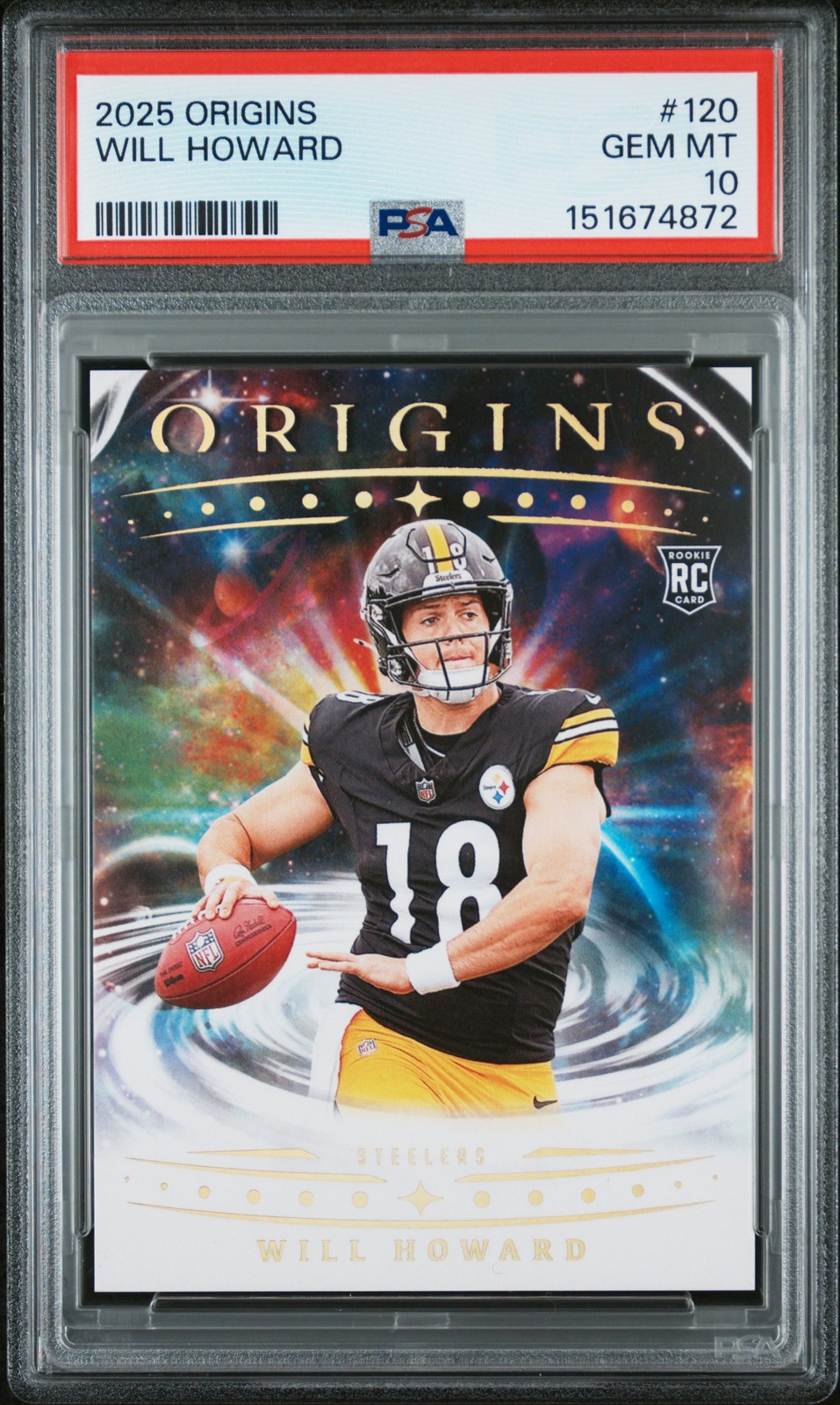 Will Howard Panini Origins #120 Base