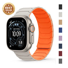 Magnetic Silicone Strap Band For Apple Watch Series 11 10 9 8 7 6 5 SE Ultra 3 2