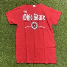 Vintage Ohio State Buckeyes Shirt Mens Large Tall OSFA Single Stitch Old English