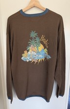 Vintage 90  s Hobie XL Men Hawaiian Sweater Surf Waves Tropical Beach Surf Sample