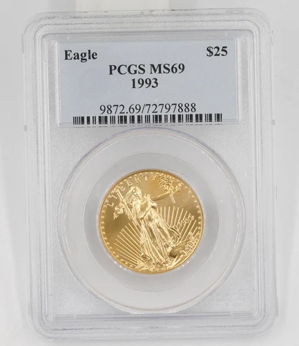 1993 PCGS MS69 $25 Gold Eagle