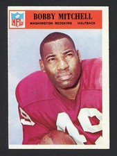 1966 Philadelphia Gum BOBBY MITCHELL Washington Redskins #187 EX/MT Condition