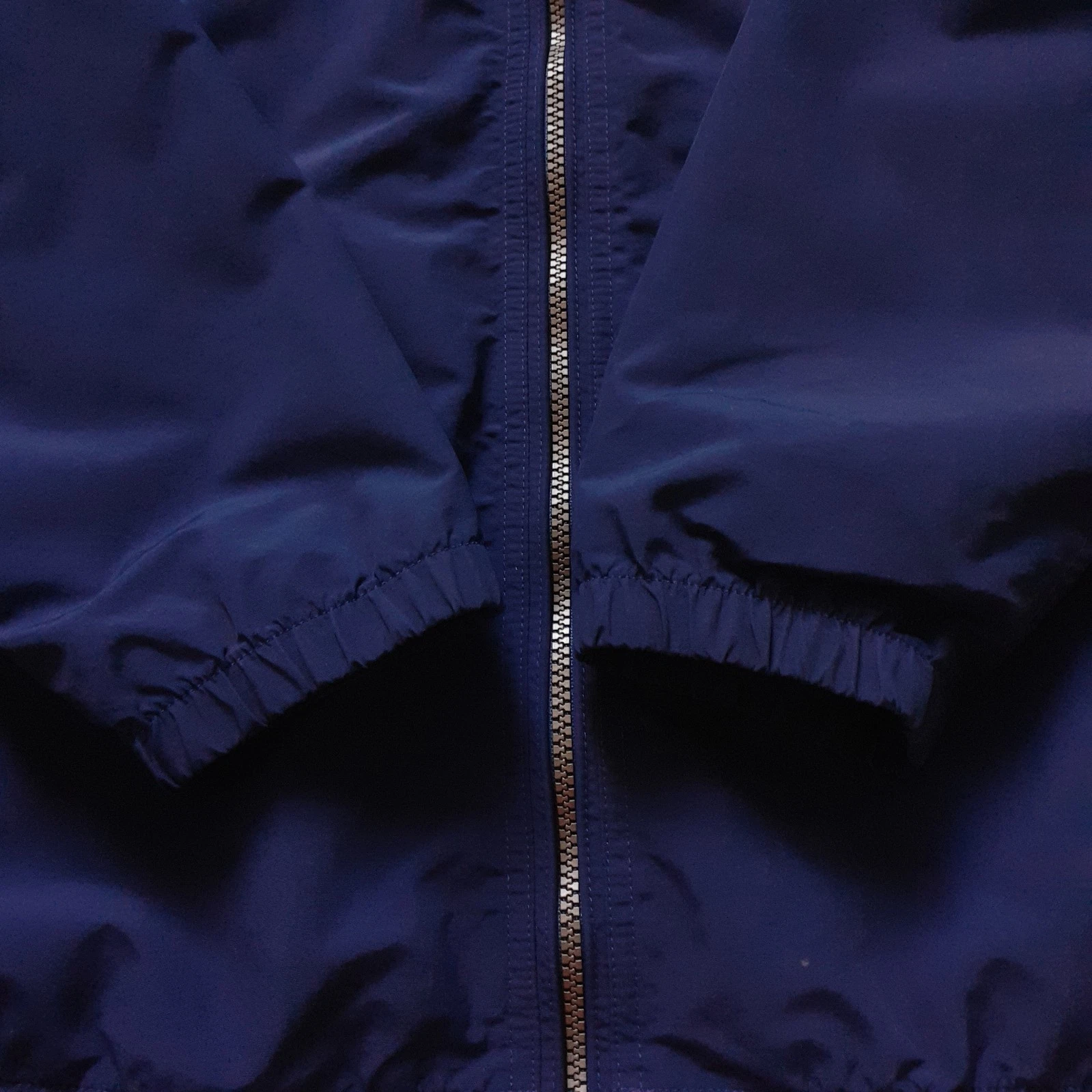 Lands' End Men's Zip Up Nylon Jacket with Mesh Lining & Hood Blue Size L (42-44) image 14