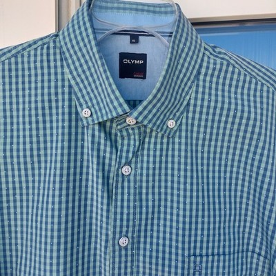 *OLYMP Casual*  Gr. XL  (43 cm) Herren Hemd Herrenhemd Kurzarm kariert Baumwolle