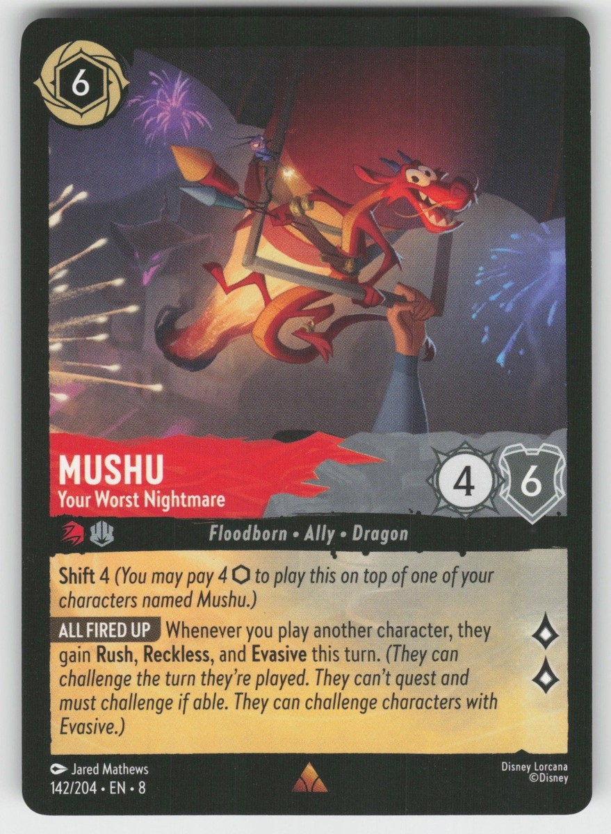 mushu lorcana card Mushu