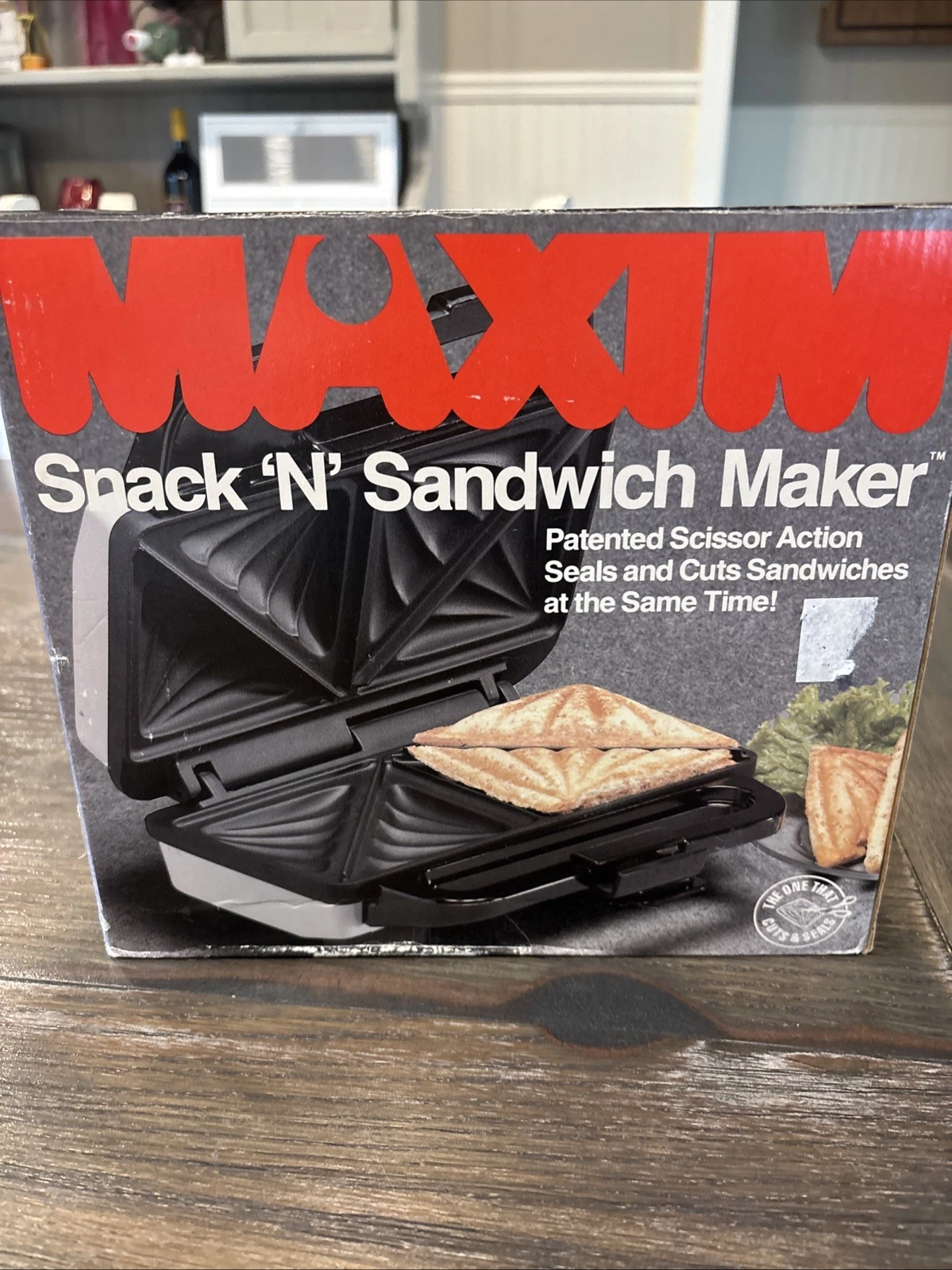 Vintage/1990/Hudsons Dept. Store Maxim Snack N Sandwich Maker New In Sealed Box