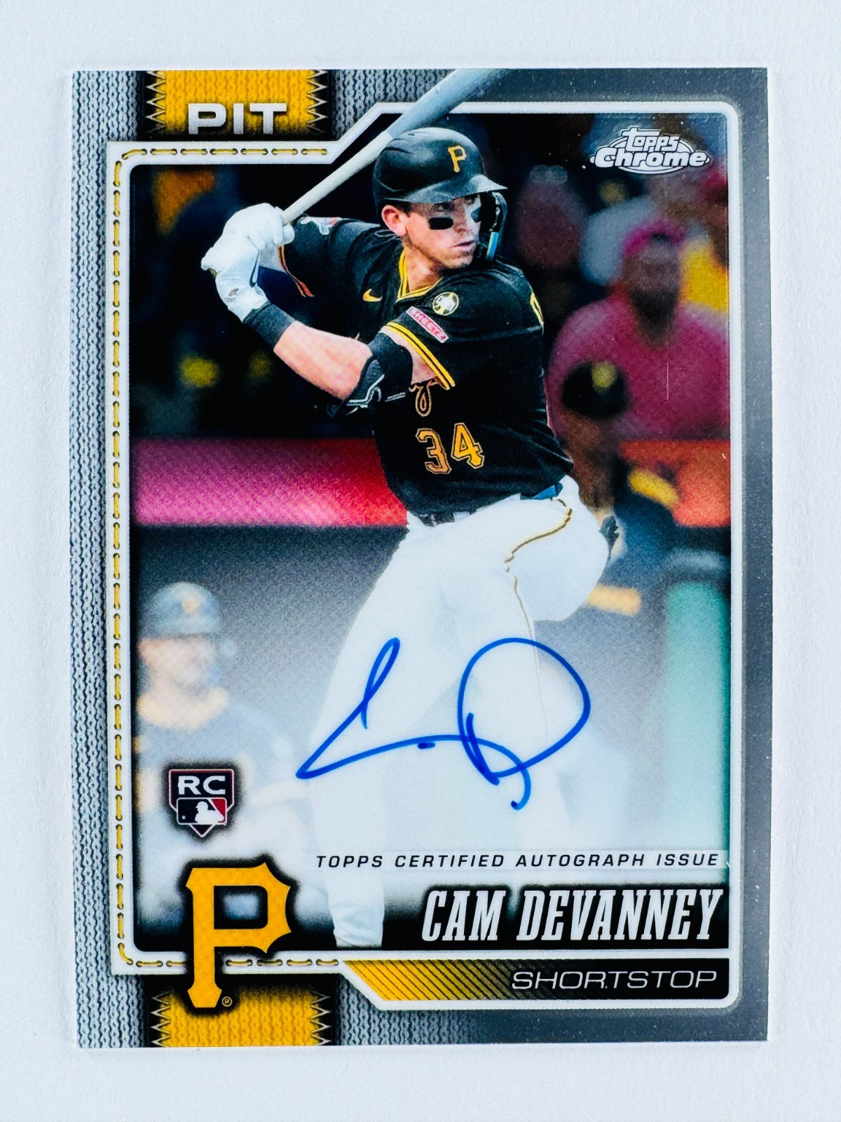 CAM DEVANNEY 2026 Topps Chrome #RA-CDE ROOKIE AUTO Pittsburgh Pirates