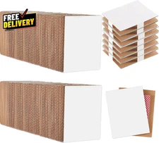200 Pieces Trading Card Shipping Protectors 4 X 6 Inches Corrugated Cardboard...