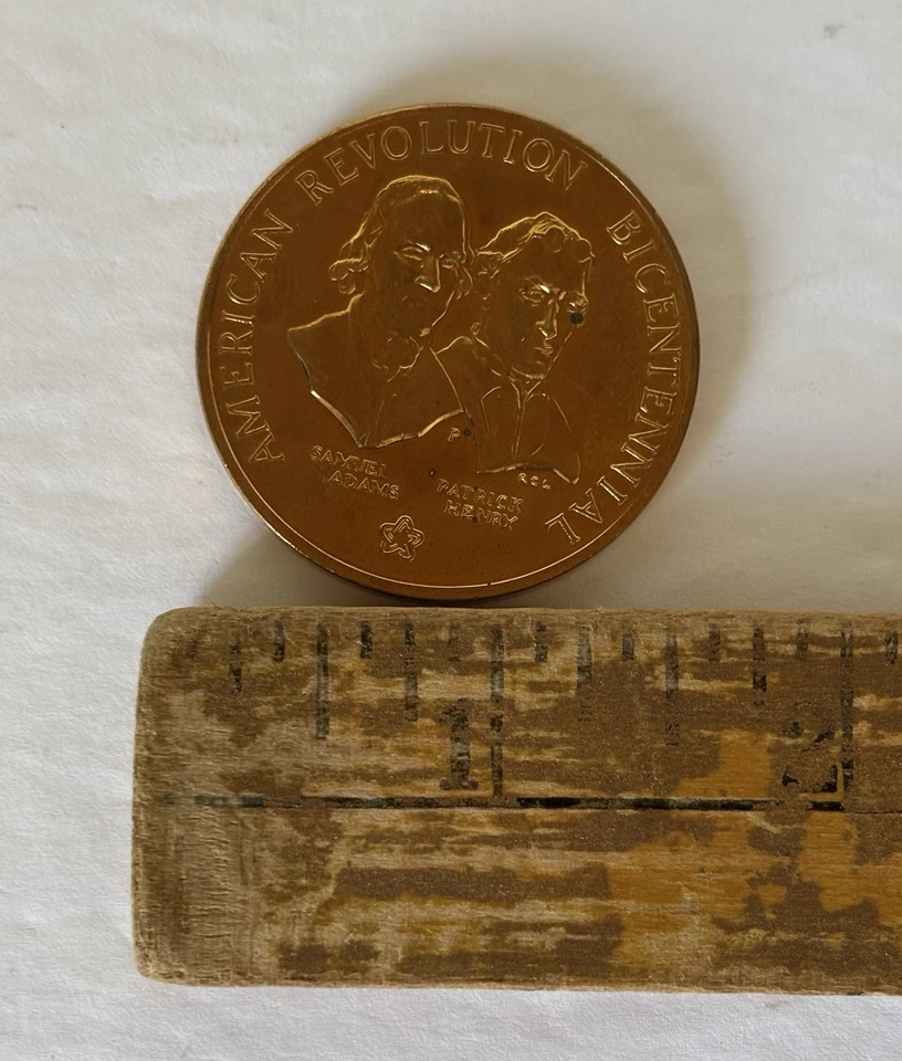 American Revolution Bicentennial Commemorate Coin With Adams & Henry - Image 3 of 3
