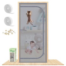 Reinforced Cat Screen Door, Fits Door Size 30''x 80'' Heavy Duty Pets Proof S...