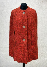 Vintage Thick Wool Orange Cape