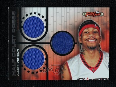 2006 Topps Full Court Half Press Triple Relic 23/25 Allen Iverson #HCP18 HOF 2s2
