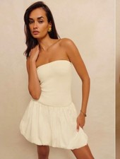 REFORMATION MARGOT  COTTON MINI DRESS SMALL.