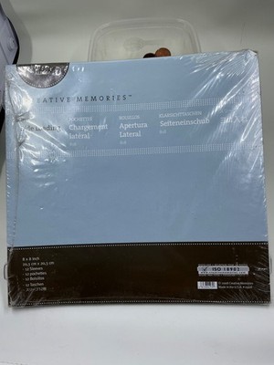 Creative Memories Side Loading Sleeves 8x8 Inch Refill Pages For Scrapbooking