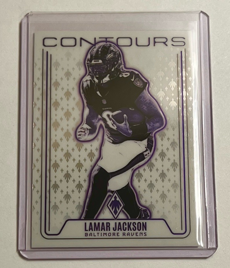 2024 Panini Phoenix Contours Lamar Jackson #CON-LJN - Baltimore Ravens