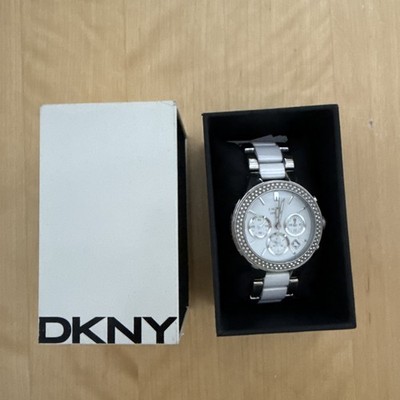 DKNY Damen Armbanduhr Keramik mit Edelstahl Armband