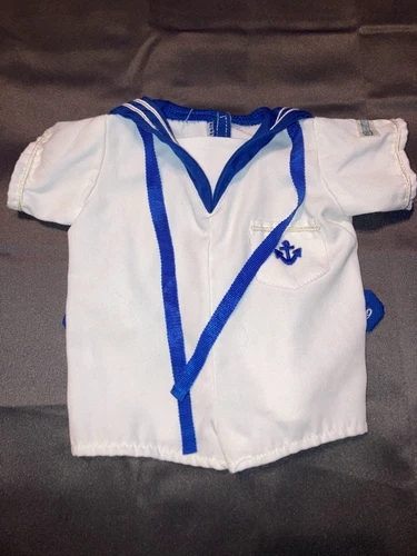 Vintage Cabbage Patch Kids/Doll Clothes White & Blue Sailor Suit (405)