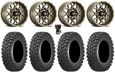 ITP Hurricane 15" Wheels Bronze 30" Cross Trail Tires Kawasaki Teryx Mule