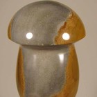 3.1" POLYCHROME JASPER Mushroom Carved Polished Standup Stone- Madagascar — photo 8