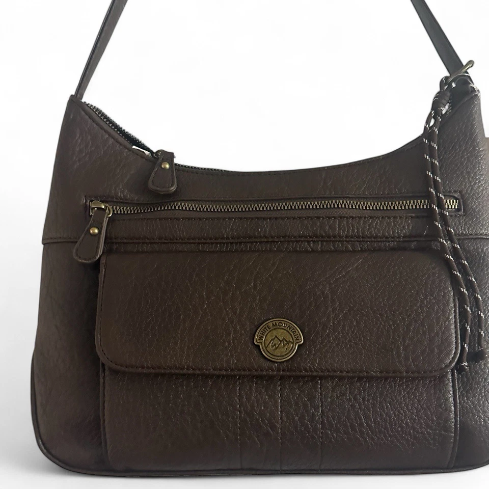 Bolsa de ombro White Mountain marrom nova com etiquetas - Imagem 2 de 4