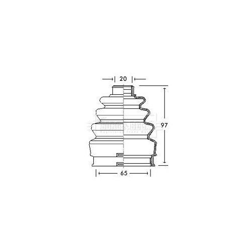 BORG & BECK Bellow Kit, drive shaft BCB2739
