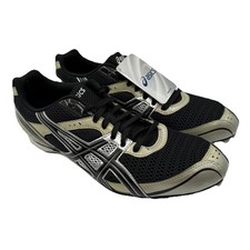 Asics Hyper MD 4 Track and Field Spikes Cleats Mens Sz 11 Onyx Silver Black NWT