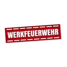 Werkfeuerwehr Magnetschild Auto Einsatz Feuerwehrmann Magnetfolie Geschenkidee
