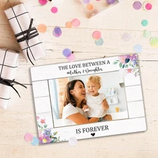 Mother Daughter Picture Frame, Mother's Day Birthday Memorial Gifts for Mom, ...