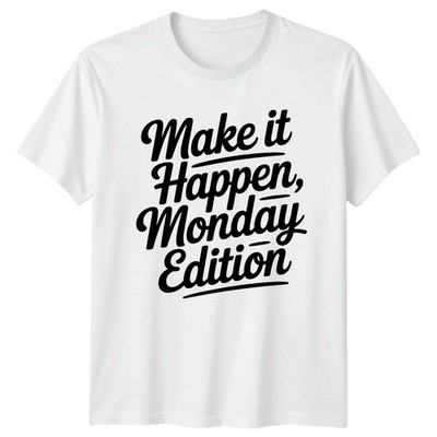 Make It Happen Monday Edition T-Shirt Arbeit Humor Motivation Geschenk für Ihn Sie