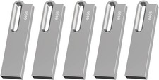 Waterproof Metal USB 2.0 5 Pack 64GB Flash Drive Memory Stick Thumb Drive lOT