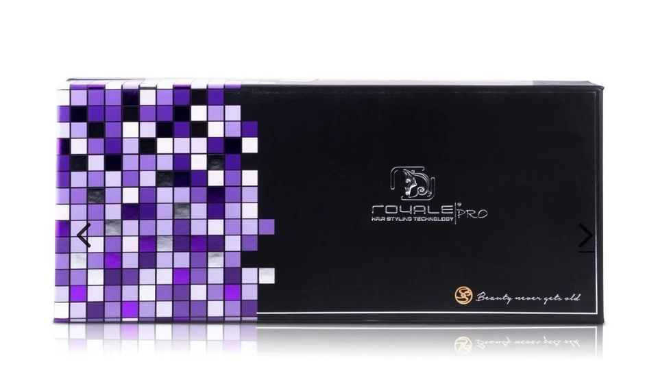 Royale EUA Roxo Lilás Cerâmica Ferro Plano 1,25" Aquece Até 450 MSRP $300 NOVO NA CAIXA - Imagem 3 de 4