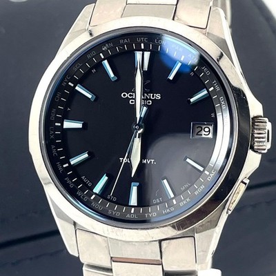 CASIO OCEANUS OCW-S100 Schwarz Silber Uhr aus Japan