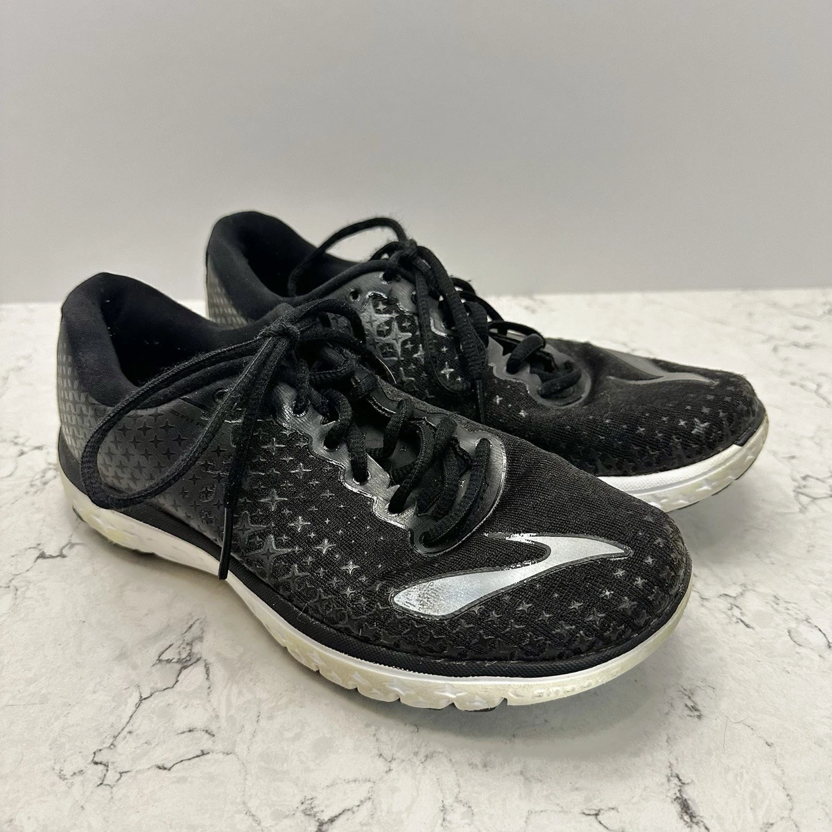 Brooks Mens Sz 13 PureFlow 6 Running Shoes Black/Gray Lightweight Flexible-1429 Brooks PureFlow 7 - Men main image 2