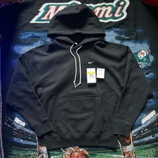 Nike Sportswear Solo Swoosh Men's Fleece Pullover Hoodie DX1355-010 Size Small