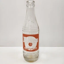 Vintage Hires Root Beer Soda Bottle 8 oz Pop Clear Glass ACL Philadelphia PA X