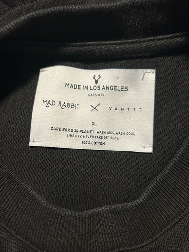 Mad Rabbit VCMTTT Capsule Shirt XL Heavy Boxy Los Angeles Mad Grunge Tattoo - Picture 3 of 7