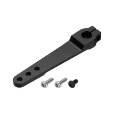 2 Pcs Aluminum Servo Horn 25T Servo Horn Steering Double Arms 63mm Black