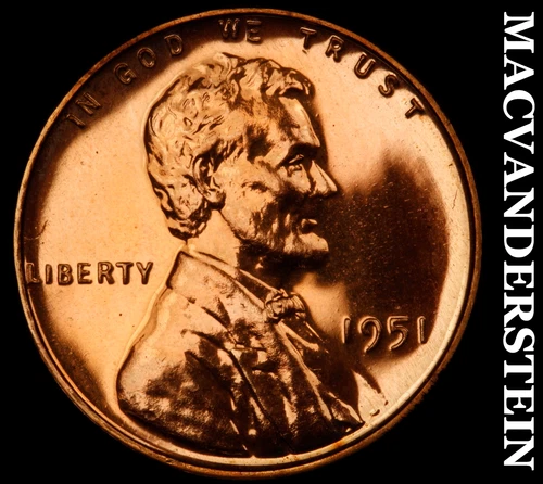 1951 Lincoln Wheat Cent- Choice Gem Proof Luster No Reserve #J159