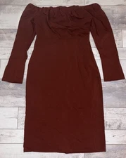 Future Collective Strapless Dress size 10 - Reese Bluststein - Rust - NEW    B