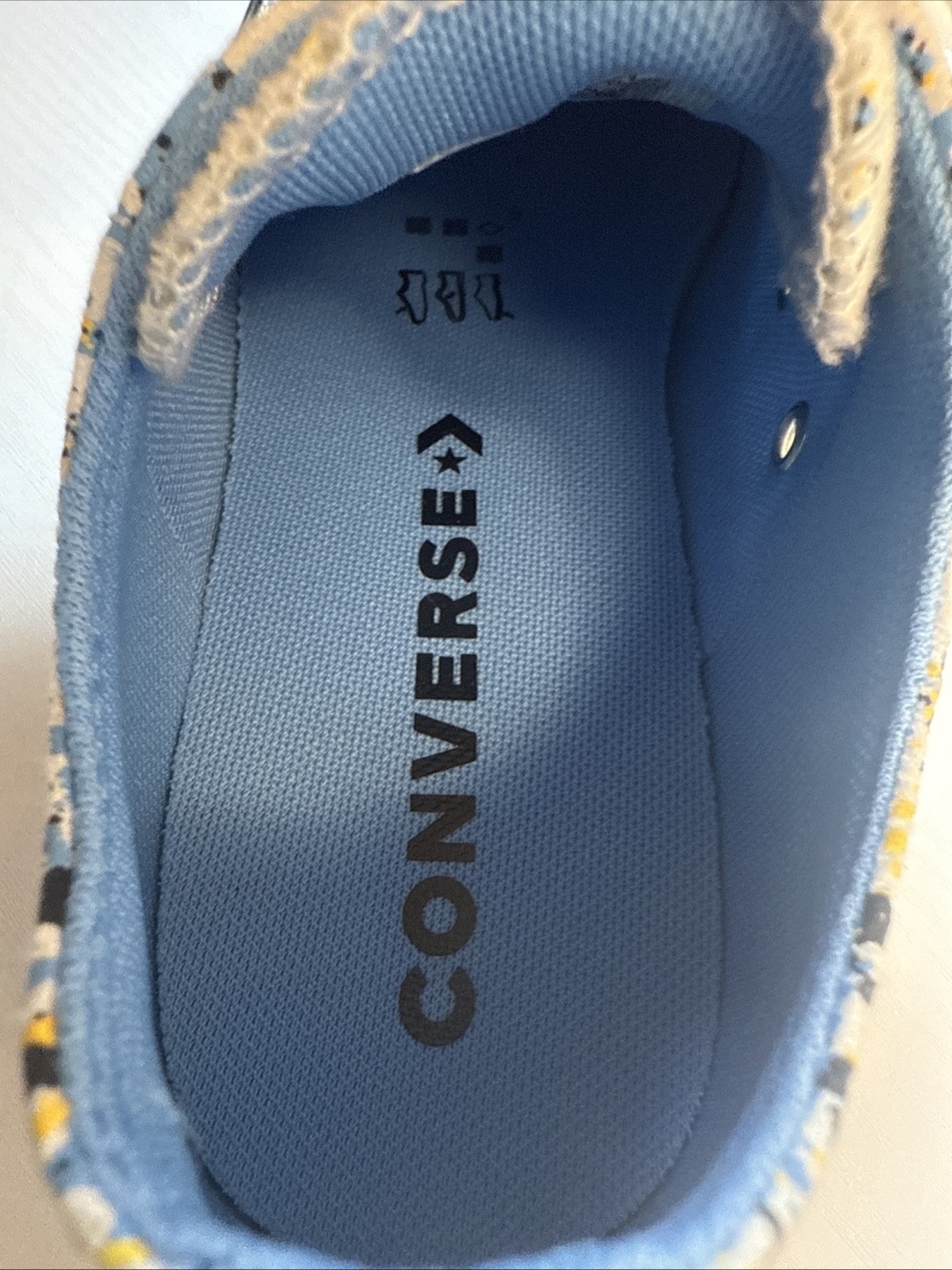 Converse Unisex Chuck Taylor All Star A00469F OX Low Top Shoes White/Yellow/Blue thumbnail 4