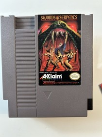 Swords and Serpents Nintendo Entertainment System 1990 NES CIB W/ Poster
